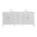 Bright White / Carrara White - 3 Faucet Holes