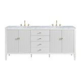 Carrara White - 3 Faucet Holes