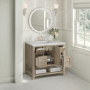 Whitewashed Oak / Victorian Silver - 3 Faucet Holes