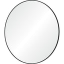 Renwil Sami 48" Tall Round Wall Mirror - Black