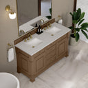 Pecan / Eternal Jasmine Pearl - 3 Faucet Holes