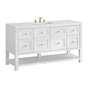 Bright White / White Zeus - 3 Faucet Holes