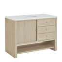 Sunwashed Oak / White Zeus - 3 Faucet Holes