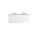 Glossy White / Carrara White - 3 Faucet Holes