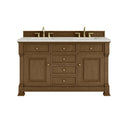 Honey Oak / Victorian Silver - 3 Faucet Holes