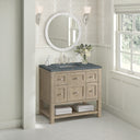 Whitewashed Oak / Parisien Bleu - 3 Faucet Holes