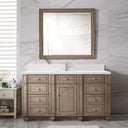 Whitewashed Walnut / White Zeus - 1 Faucet Hole