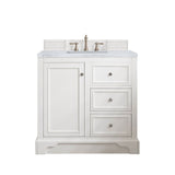 Carrara White - 3 Faucet Holes
