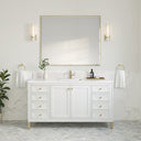 Glossy White / White Zeus - 1 Faucet Hole