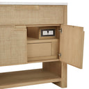Seaside Oak / White Zeus - 3 Faucet Holes