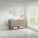 Whitewashed Oak / Victorian Silver - 3 Faucet Holes