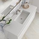 Glossy White / Glossy White - 1 Faucet Hole