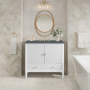 Bright White / Parisien Bleu - 3 Faucet Holes