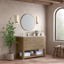 Pebble Oak / Victorian Silver - 1 Faucet Hole
