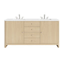 Coastal Driftwood / White Zeus - 3 Faucet Hole