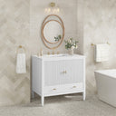 Bright White / White Zeus - 3 Faucet Holes