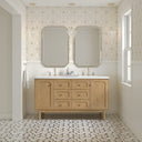 Light Natural Oak / White Zeus - 3 Faucet Holes