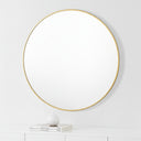 Renwil Alegre 30" Tall Round Wall Mirror - Yellow