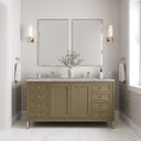 Walnut Whisper / Victorian Silver - 3 Faucet Holes
