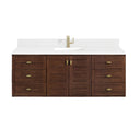 Mid-Century Walnut / White Zeus - 1 Faucet Hole