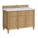 Light Natural Oak / White Zeus - 3 Faucet Holes