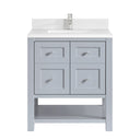 Serenity Blue / White Zeus - 1 Faucet Hole