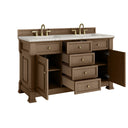 Pecan / Victorian Silver - 3 Faucet Holes