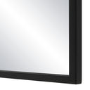 Renwil Gasel 30" Tall Rectangle Wall Mirror - Black