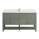 Smokey Celadon / White Zeus - 1 Faucet Hole