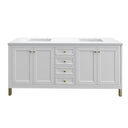 Glossy White / White Zeus - 3 Faucet Holes