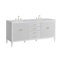 Bright White / Carrara White - 3 Faucet Holes
