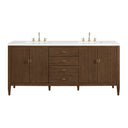 Mid-Century Walnut / White Zeus - 3 Faucet Holes