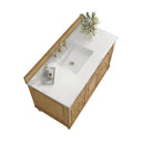 Light Natural Oak / White Zeus - 3 Faucet Holes
