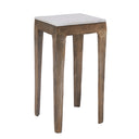 Renwil Abby Indoor Cast Aluminum Side Table - Antique Brass
