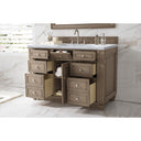 Whitewashed Walnut / Carrara White - 3 Faucet Holes