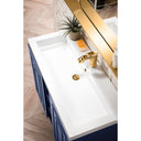 Azure Blue / White Glossy / Radiant Gold - 1 Faucet Hole