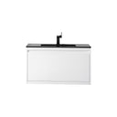 Glossy White / Charcoal Black - 1 Faucet Hole