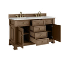 Pecan / Eternal Jasmine Pearl - 3 Faucet Holes