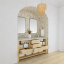 Sunwashed Oak / Victorian Silver - 3 Faucet Holes