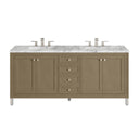 Walnut Whisper / Carrara White - 3 Faucet Holes