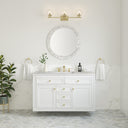 Glossy White / Eternal Jasmine Pearl - 3 Faucet Holes