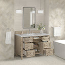 Whitewashed Oak / Victorian Silver - 3 Faucet Holes