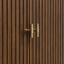 Mid-Century Walnut / Victorian Silver - 3 Faucet Holes