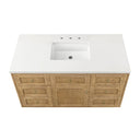 Light Natural Oak / White Zeus - 3 Faucet Holes