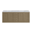 Walnut Whisper / Carrara White - 3 Faucet Holes