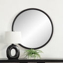 Renwil Namur 36" Tall Round Mirror - Matte Black