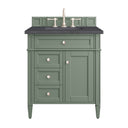 Smokey Celadon / Charcoal Soapstone - 3 Faucet Holes