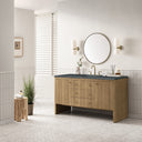 Light Natural Oak / Parisien Bleu - 3 Faucet Holes