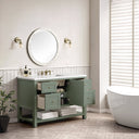Smokey Celadon / White Zeus - 3 Faucet Holes