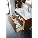 Mid-Century Walnut / Glossy White - 1 Faucet Hole